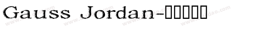 Gauss Jordan字体转换